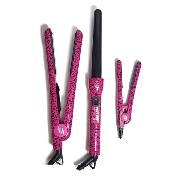 Hot Pink Leopard Full Set Mini