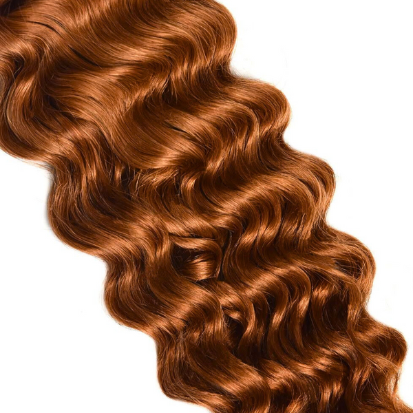 #350 Autumn Red Synthetic Deep Wave
