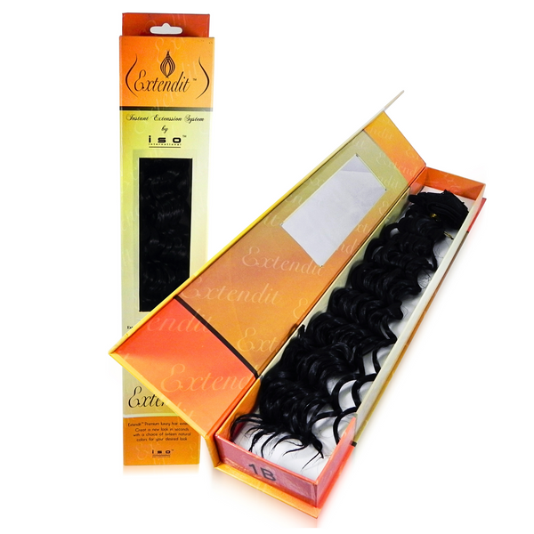 #1B Natural Black Synthetic Deep Wave